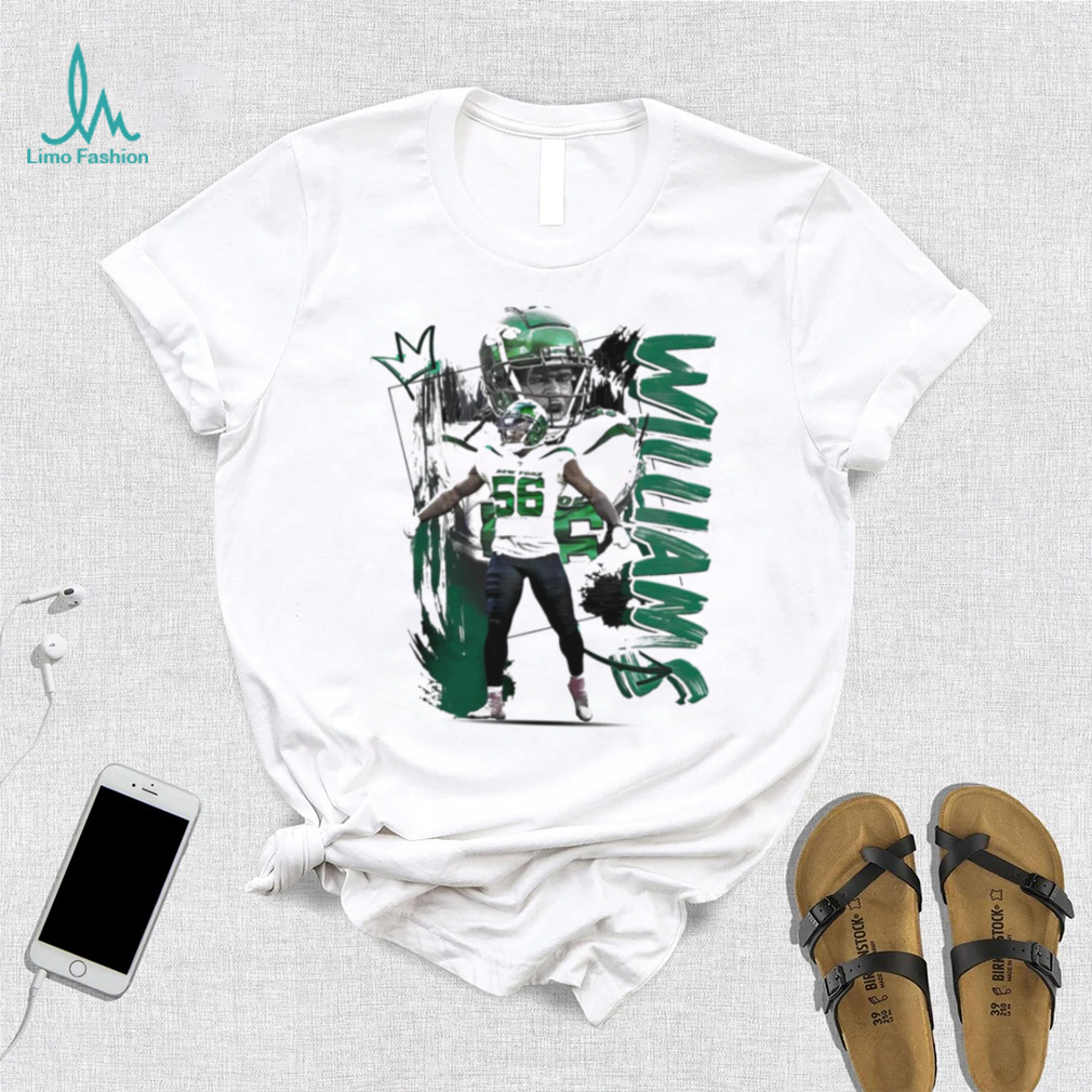 Quincy Williams number 56 New York Jets football player pose poster shirt Quincy Williams number 56 New York Jets football player pose poster shirt