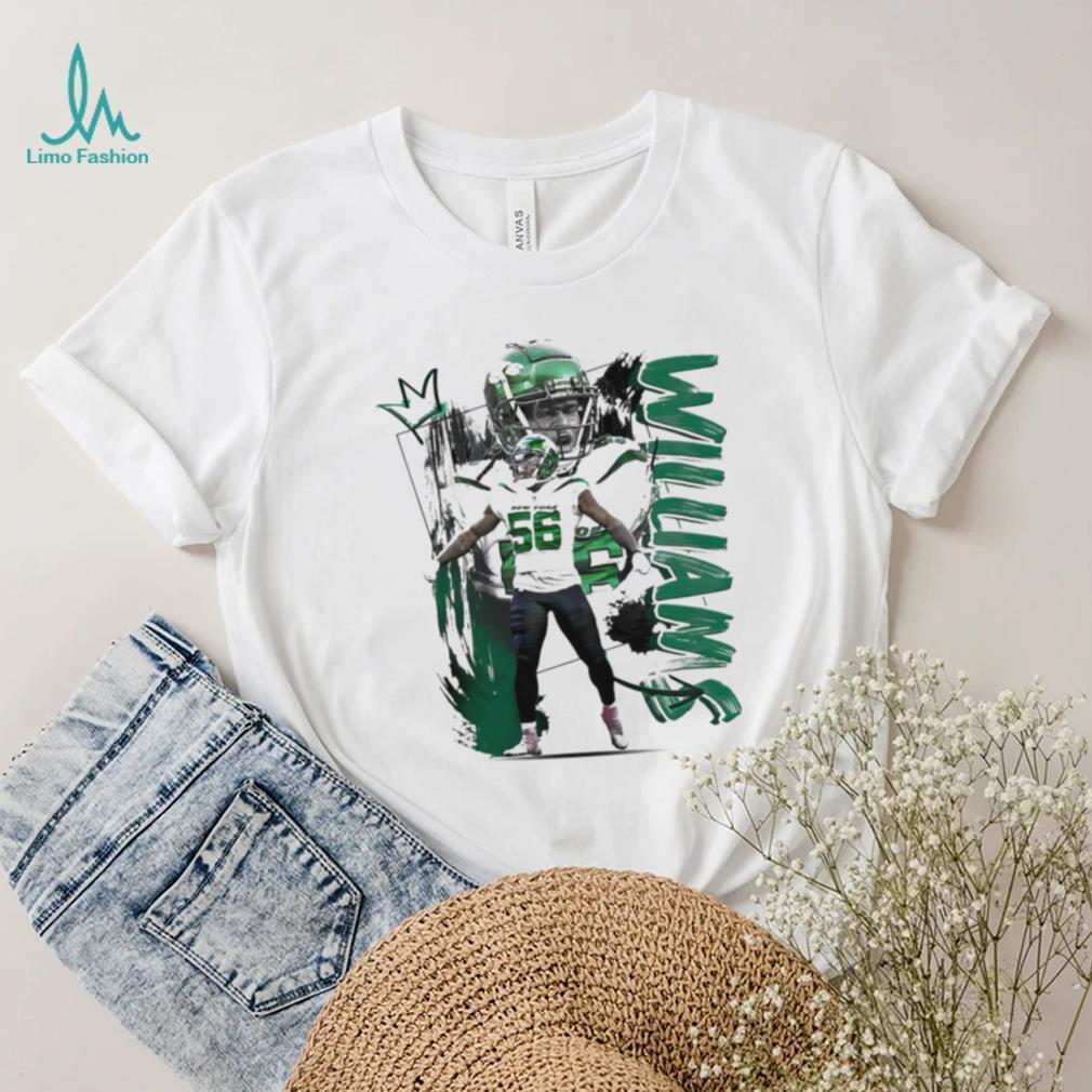 Quincy Williams number 56 New York Jets football player pose poster shirt Quincy Williams number 56 New York Jets football player pose poster shirt