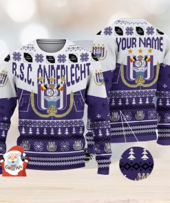 R.S.C. Anderlecht 3D Ugly Christmas Sweater Christmas Holiday Gift Custom Name For Men And Women