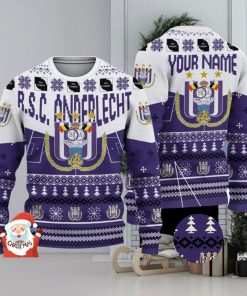 R.S.C. Anderlecht 3D Ugly Christmas Sweater Christmas Holiday Gift Custom Name For Men And Women