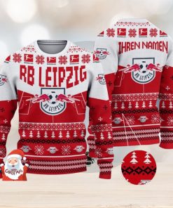 RB Leipzig 3D Ugly Christmas Sweater Christmas Holiday Gift Custom Name For Men And Women