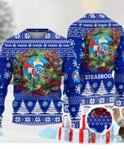 RC Strasbourg Alsace Ugly Christmas Sweater Gift Ideas For Fans