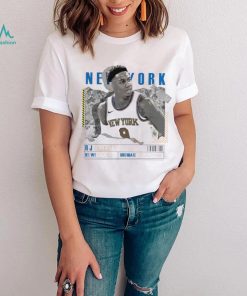 RJ Barrett number 9 New York Knicks basketball player paper poster shirt