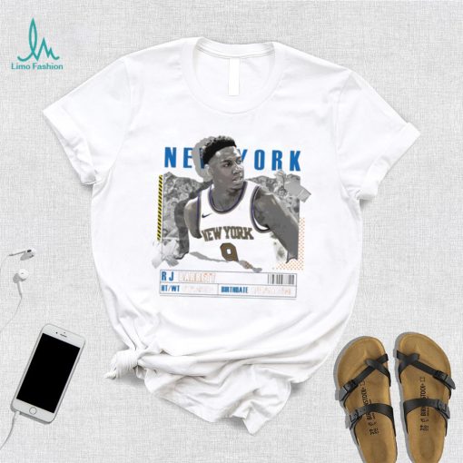 RJ Barrett number 9 New York Knicks basketball player paper poster shirt