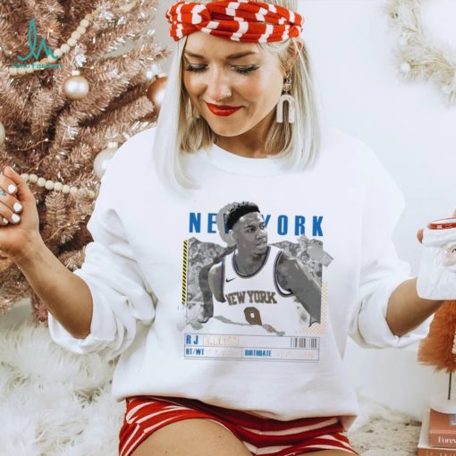 RJ Barrett number 9 New York Knicks basketball player paper poster shirt