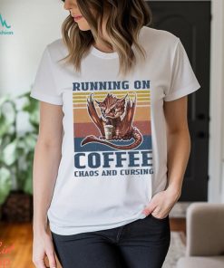 RUNNING ON COFFEE CHAOS AND CURSING Classic T Shirt