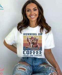 RUNNING ON COFFEE CHAOS AND CURSING Classic T Shirt