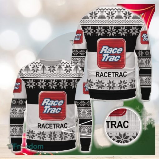 RaceTrac Logo Brands Ugly Christmas Sweater Gift For Men And Women