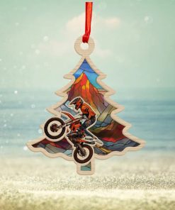 Racing Dirt Bike Color Personalized Suncatcher Ornament