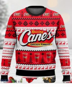 Raising Cane’s 3D Sweater Christmas Gift Ugly Christmas Sweater Xmas Gift Ideas