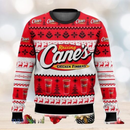 Raising Cane’s 3D Sweater Christmas Gift Ugly Christmas Sweater Xmas Gift Ideas