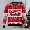 Raising Cane’s All Over Printed Ugly Christmas Sweater Trending Christmas Gift Ideas