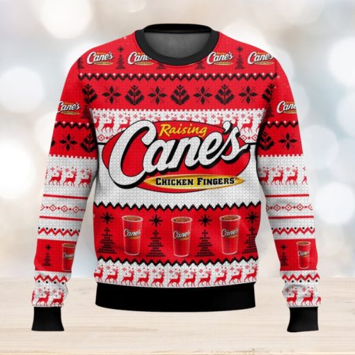 Raising Cane’s Ugly Christmas Sweater 2023 Christmas Gift 3D Sweater