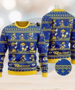 Rams Mickey Mouse Knitted Ugly Christmas Sweater