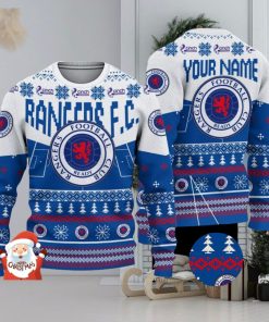 Rangers F.C. 3D Ugly Christmas Sweater Christmas Holiday Gift Custom Name For Men And Women