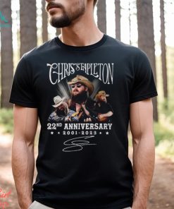 Rare Chris Stapleton 22nd Anniversary 2001 – 2023 T shirt