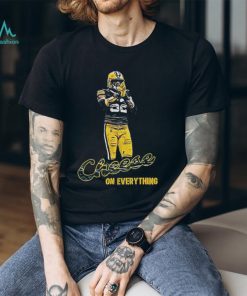 Rashan gary wearing cheese on everything shirt