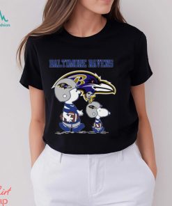 Ravens Snoopy Play Soccer T Shirt