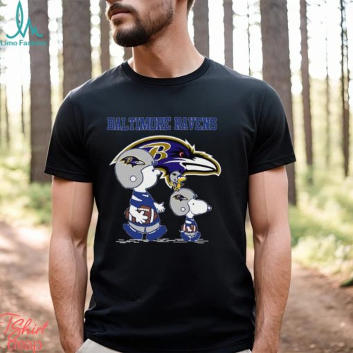 Ravens Snoopy Play Soccer T Shirt