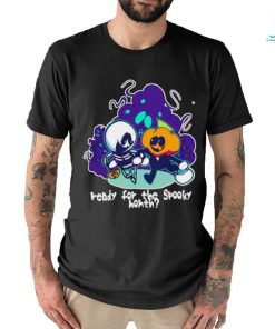Ready for the spooky month skeleton vs pumpkin man shirt
