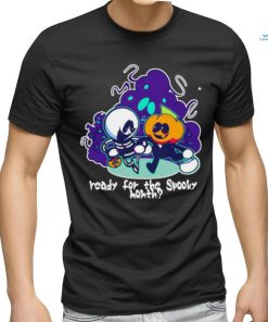 Ready for the spooky month skeleton vs pumpkin man shirt