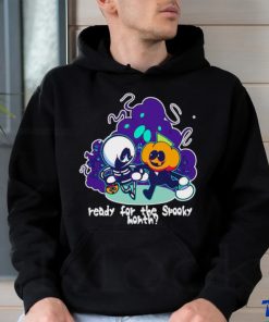 Ready for the spooky month skeleton vs pumpkin man shirt