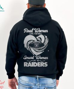 Real Women Love Football Smart Women Love Las Vegas Raiders Diamond Heart T Shirts