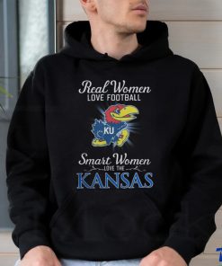 Real Women Love Football Smart Women Love The Kansas Jayhawks 2023 Tee shirt