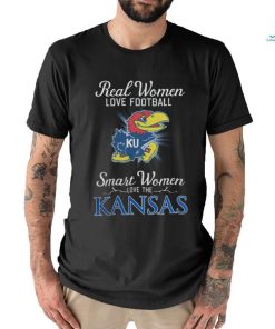 Real Women Love Football Smart Women Love The Kansas Jayhawks 2023 Tee shirt
