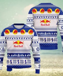 Red Bull Energy Drink Ugly Christmas Sweater 3D All Over Printed Sweaters Christmas Gift