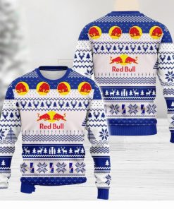 Red Bull Energy Drink Ugly Christmas Sweater 3D All Over Printed Sweaters Christmas Gift