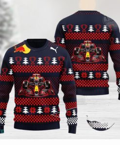 Red Bull Racing F1 3D Ugly Christmas Sweater Christmas Gift Men And Women 2023 Sweater