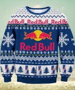 Red Bull Racing Printed Casual Ugly Christmas Sweater, Gift for Christmas Holiday