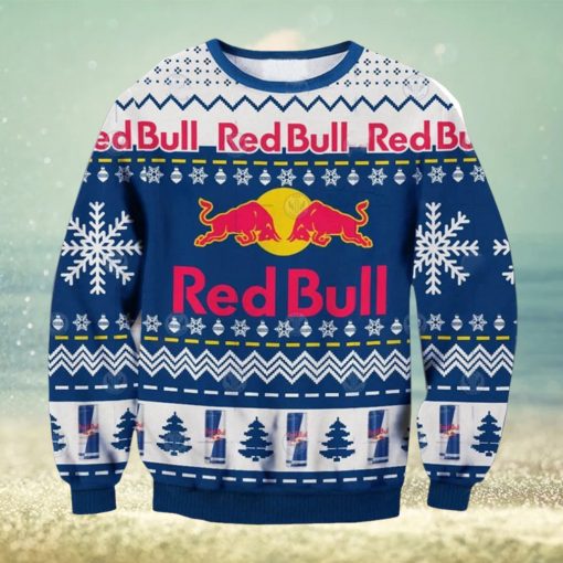 Red Bull Racing Printed Casual Ugly Christmas Sweater, Gift for Christmas Holiday