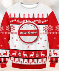 Red Stripe Beer Ugly Sweater