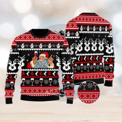 Red Wine Ugly Christmas Sweater For Men & Women Christmas Gift Sweater