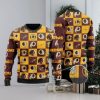 Packers Logo Checkered Flannel Design Knitted Ugly Christmas Sweater