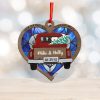 Turtle Heart Personalized Suncatcher Ornament