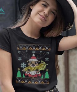 Reindeer Eat Corn ugly christmas Shirt
