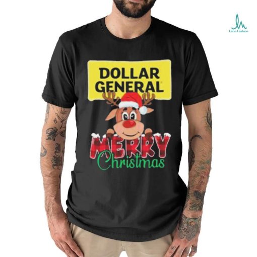 Reindeer Santa Dollar General Merry Christmas 2023 t shirt