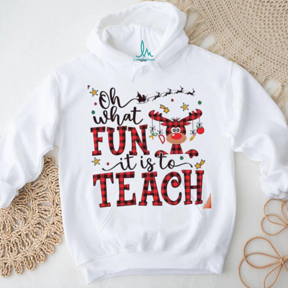 Reindeer Teaching Joy Ugly Xmas Shirt Reindeer Teaching Joy Ugly Xmas Shirt