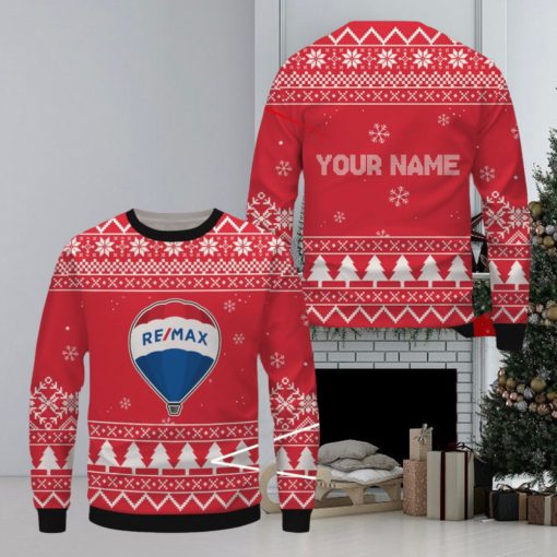 Remax Ugly Christmas Sweater, Xmas Gift Ideas For Fans Custom Name