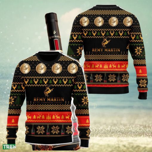 Remy Martin Ugly Christmas Sweater 3D All Over Printed Sweaters Christmas Gift