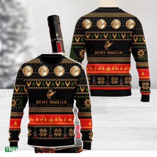 Remy Martin Ugly Christmas Sweater 3D All Over Printed Sweaters Christmas Gift