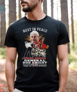Rest In Peace Indiana Hoosiers General Bob Knight 1940 – 2023 Thank You For The Memories T Shirt