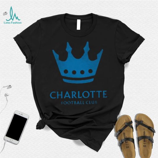 Retro Brand Youth Charlotte FC Logo Black T Shirt