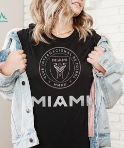 Retro Brand Youth Inter Miami CF Logo Black T Shirt