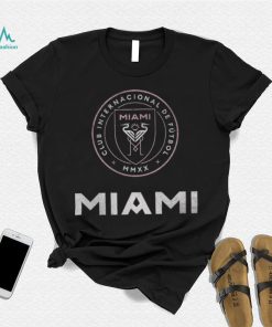 Retro Brand Youth Inter Miami CF Logo Black T Shirt