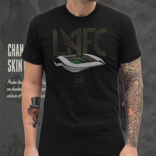 Retro Brand Youth Los Angeles FC Vintage Stadium Black T Shirt