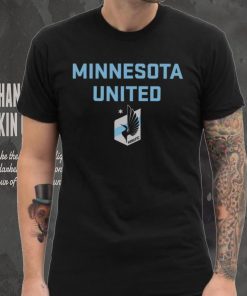 Retro Brand Youth Minnesota United FC Wordmark Black T Shirt